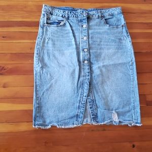 Denim Skirt - Light Wash
